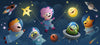 Kids Space Travel Wallpaper, Alien and Pets Mural, Oversized Custom Size Wall Art, Non - Woven, Non - Adhesive, Modern Wall Paper, Removable - Adawall Wallpaper - Registered Trade Accounts Only, Wallpaper Wholesale Account - W78119 - Adawall Wholesale - Wallpaper Wholesaler