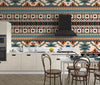 Ethnic Geometrical Wallpaper, Seamless Pattern Mural, Oversized Custom Size Wall Art, Non-Woven, Non-Adhesive, Modern Wall Paper, Removable