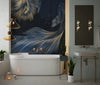 Koi Fish Wallpaper, Golden Line Style Wall Mural, Oversized Custom Size Wall Art, Non - Woven, Non - Adhesive, Modern Wall Paper, Removable - Adawall Wallpaper - Registered Trade Accounts Only, Wallpaper Wholesale Account - W77489 - Adawall Wholesale - Wallpaper Wholesaler