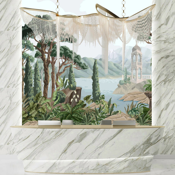 Landscape Wallpaper, Alcove Mural, Oversized Custom Size Wall Art, Non - Woven, Non - Adhesive, Modern Wall Paper, Removable - Adawall Wallpaper - Registered Trade Accounts Only, Wallpaper Wholesale Account - W77758 - Adawall Wholesale - Wallpaper Wholesaler