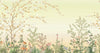Large Chinoiserie Blossom Floral Wallpaper, Yellow Ombre Flowers Birds Wall Mural, Custom Size Wall Covering, Non-Woven, Non-Pasted, Removable - Walloro High End Wallcoverings & More