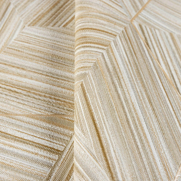 Large Hexagon Embossed Wallpaper, Cream Elegant Geometric Shapes Honeycomb Wallcovering, Large 114 sq ft Roll - Walloro High End Wallcoverings & More
