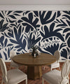 Leaf and Flower Pattern Wallpaper, Minimal Abstract Mural, Oversized Custom Size Wall Art, Non - Woven, Non - Adhesive, Modern Wall Paper, Removable - Adawall Wallpaper - Registered Trade Accounts Only, Wallpaper Wholesale Account - W77526 - Adawall Wholesale - Wallpaper Wholesaler