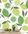 Lemons and Limes Wallpaper, Seamless Pattern Mural, Oversized Custom Size Wall Art, Non - Woven, Non - Adhesive, Modern Wall Paper, Removable - Adawall Wallpaper - Registered Trade Accounts Only, Wallpaper Wholesale Account - W78047 - Adawall Wholesale - Wallpaper Wholesaler