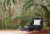 Leopard Jungle Wall Mural, Brown Tropical Parrot Wall Mural, Bedroom, Living Room, Non - Pasted, Extra Large Wall Print, Removable, Forest, Palm Trees - Adawall Wallpaper - Registered Trade Accounts Only, Wallpaper Wholesale Account - A309-3 - Adawall Wholesale - Wallpaper Wholesaler