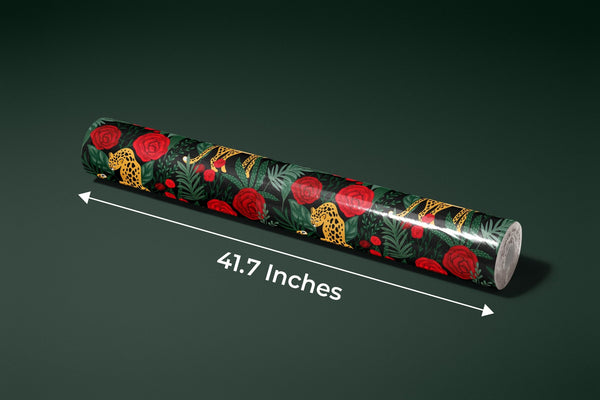 Leopards and Red Roses Wallpaper, Seamless Pattern Mural, Oversized Custom Size Wall Art, Non - Woven, Non - Adhesive, Modern Wall Paper, Removable - Adawall Wallpaper - Registered Trade Accounts Only, Wallpaper Wholesale Account - W78038 - Adawall Wholesale - Wallpaper Wholesaler