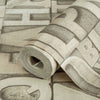 Letters Wallpaper, Rich Textured Wallcovering, Traditional, Light Color, Extra Large 114 sq ft Roll, Washable, Alphabet Wallpaper - Adawall Wallpaper - Registered Trade Accounts Only, Wallpaper Wholesale Account - 4704-2 - Adawall Wholesale - Wallpaper Wholesaler
