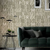Letters Wallpaper, Rich Textured Wallcovering, Traditional, Light Color, Extra Large 114 sq ft Roll, Washable, Alphabet Wallpaper - Adawall Wallpaper - Registered Trade Accounts Only, Wallpaper Wholesale Account - 4704-2 - Adawall Wholesale - Wallpaper Wholesaler