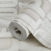 Letters Wallpaper, Rich Textured Wallcovering, Traditional, White Light Color, Extra Large 114 sq ft Roll, Washable, Alphabet Wallpaper - Adawall Wallpaper - Registered Trade Accounts Only, Wallpaper Wholesale Account - 4704-1 - Adawall Wholesale - Wallpaper Wholesaler