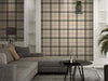 Light Beige Large Plaid Textured Wallpaper, Tartan Fabric Pattern Classical Modern Non - Pasted Wallcovering - Adawall Wallpaper - Registered Trade Accounts Only, Wallpaper Wholesale Account - 3714-3 - Adawall Wholesale - Wallpaper Wholesaler