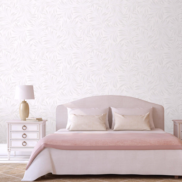 Light Beige Luxury Leaves Solid Color Shades Wallpaper, Deep Embossed Flocked Velvet Feeling Design - Adawall Wallpaper - Registered Trade Accounts Only, Wallpaper Wholesale Account - 7812-1 - Adawall Wholesale - Wallpaper Wholesaler