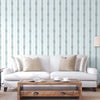 Light Blue Ornate Striped Wallpaper, Deep Embossed Regal Vintage Damask Wallcovering - Adawall Wallpaper - Registered Trade Accounts Only, Wallpaper Wholesale Account - 7804-2 - Adawall Wholesale - Wallpaper Wholesaler