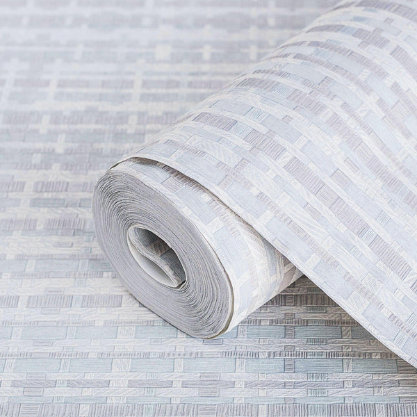Light Blue Realistic Basket Weave Wallpaper, 3D Deep Embossed Premium Wallcovering - Adawall Wallpaper - Registered Trade Accounts Only, Wallpaper Wholesale Account - 1105-4 - Adawall Wholesale - Wallpaper Wholesaler