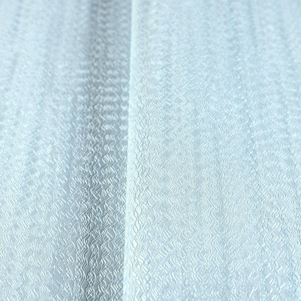 Light Blue Shiny 3D Embossed Striped Wallpaper, Plain Color Textured Wall Paper - Walloro High End Wallcoverings & More