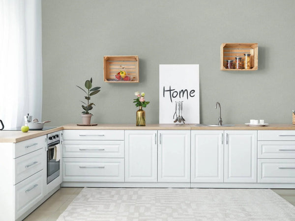 Light Gray Sparkling Plain Color Textured Wallpaper, Modern Look NEutral Colors Glittering Wallcovering - Walloro High End Wallcoverings & More