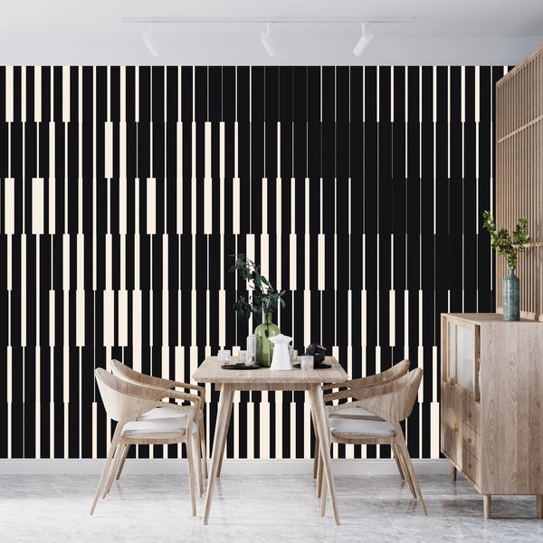 Line Halftone Wallpaper, Gradient Effect Pattern Mural, Oversized Custom Size Wall Art, Non - Woven, Non - Adhesive, Modern Wall Paper, Removable - Adawall Wallpaper - Registered Trade Accounts Only, Wallpaper Wholesale Account - W77567 - Adawall Wholesale - Wallpaper Wholesaler