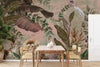 Lion Jungle Wall Mural, Purple Tropical Wall Mural, Interior Decor, Non - Pasted, Extra Large Wall Print, Removable, Forest Theme Wall Art - Adawall Wallpaper - Registered Trade Accounts Only, Wallpaper Wholesale Account - A310-1 - Adawall Wholesale - Wallpaper Wholesaler