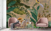 Lion Jungle Wall Mural, Yellow Tropical Wall Mural, Interior Decor, Non - Pasted, Extra Large Wall Print, Removable, Forest Theme Wall Art (Copy) - Adawall Wallpaper - Registered Trade Accounts Only, Wallpaper Wholesale Account - A310-2 - Adawall Wholesale - Wallpaper Wholesaler