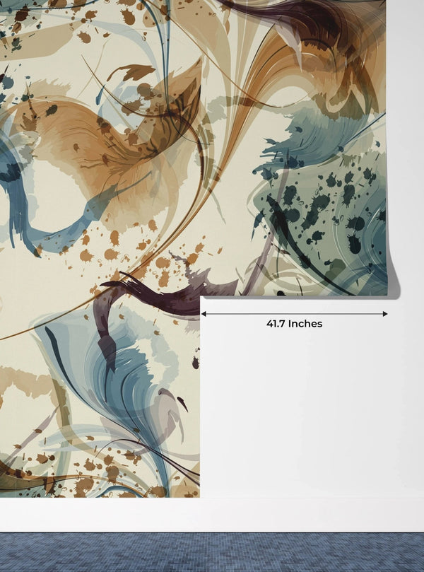 Liquid Watercolor Wallpaper, Abstract Flow Mural, Oversized Custom Size Wall Art, Non - Woven, Non - Adhesive, Modern Wall Paper, Removable - Adawall Wallpaper - Registered Trade Accounts Only, Wallpaper Wholesale Account - W77816 - Adawall Wholesale - Wallpaper Wholesaler