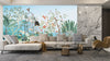 Tropical Jungle Wallpaper, Trees Mural, Oversized Custom Size Wall Art, Non-Woven, Non-Adhesive, Modern Wall Paper, Removable