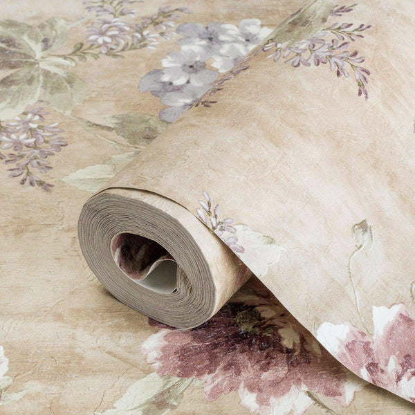 Lovely Deep Embossed Floral Wallpaper, Rich Textured Wallcovering, Traditional, Yellow Pink, Extra Large 114 sq ft Roll, Flowers Wallpaper - Adawall Wallpaper - Registered Trade Accounts Only, Wallpaper Wholesale Account - 4708-4 - Adawall Wholesale - Wallpaper Wholesaler