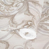 Luxury Deep Embossed Damask Wallpaper, White, Silver, Home & Commercial Use Decorative Wallcovering, Washable, Sturdy - Adawall Wallpaper - Registered Trade Accounts Only, Wallpaper Wholesale Account - 1308-1 - Adawall Wholesale - Wallpaper Wholesaler