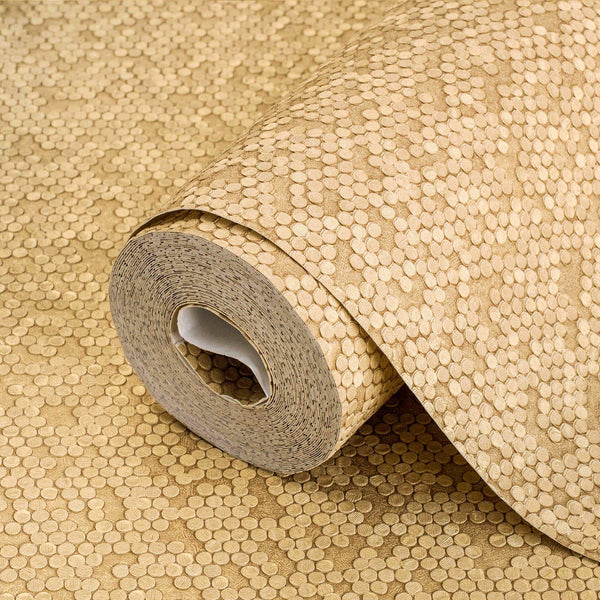 Luxury Gold Embossed Wallpaper, Home Wall Decor, Aesthetic Wallpaper, Textured Wallcovering Non - Adhesive - 41.7”W X 393”H - Adawall Wallpaper - Registered Trade Accounts Only, Wallpaper Wholesale Account - 1011-4 - Adawall Wholesale - Wallpaper Wholesaler