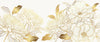 Luxury Gold Floral Wallpaper, White Background Mural, Oversized Custom Size Wall Art, Non - Woven, Non - Adhesive, Modern Wall Paper, Removable - Adawall Wallpaper - Registered Trade Accounts Only, Wallpaper Wholesale Account - W77902 - Adawall Wholesale - Wallpaper Wholesaler