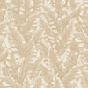 Luxury Leaf Pattern Wallpaper, Beige Embossed Botanical Tropical Exotic Wallcovering, Plants Tropical Design - Walloro High End Wallcoverings & More