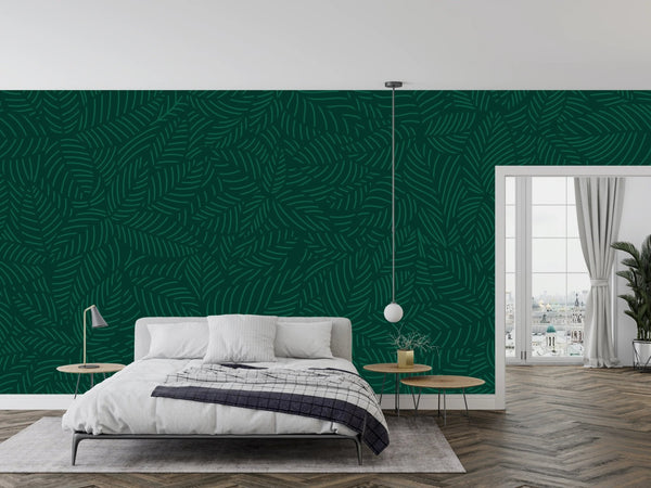 Luxury Nature Wallpaper, Green Floral Mural, Oversized Custom Size Wall Art, Non - Woven, Non - Adhesive, Modern Wall Paper, Removable - Adawall Wallpaper - Registered Trade Accounts Only, Wallpaper Wholesale Account - W77911 - Adawall Wholesale - Wallpaper Wholesaler