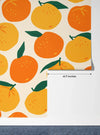 Mandarins, Beige Background Wallpaper, Seamless Pattern Mural, Oversized Custom Size Wall Art, Non - Woven, Non - Adhesive, Modern Wall Paper, Removable - Adawall Wallpaper - Registered Trade Accounts Only, Wallpaper Wholesale Account - W78055 - Adawall Wholesale - Wallpaper Wholesaler