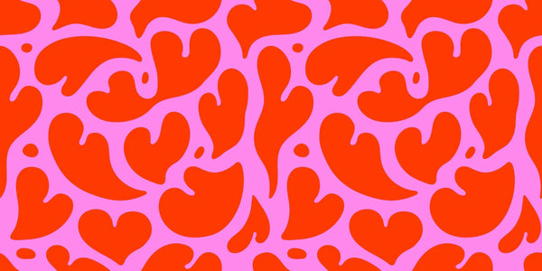 Melting Red Heart Wallpaper, Seamless Pattern Mural, Oversized Custom Size Wall Art, Non - Woven, Non - Adhesive, Modern Wall Paper, Removable - Adawall Wallpaper - Registered Trade Accounts Only, Wallpaper Wholesale Account - W78198 - Adawall Wholesale - Wallpaper Wholesaler