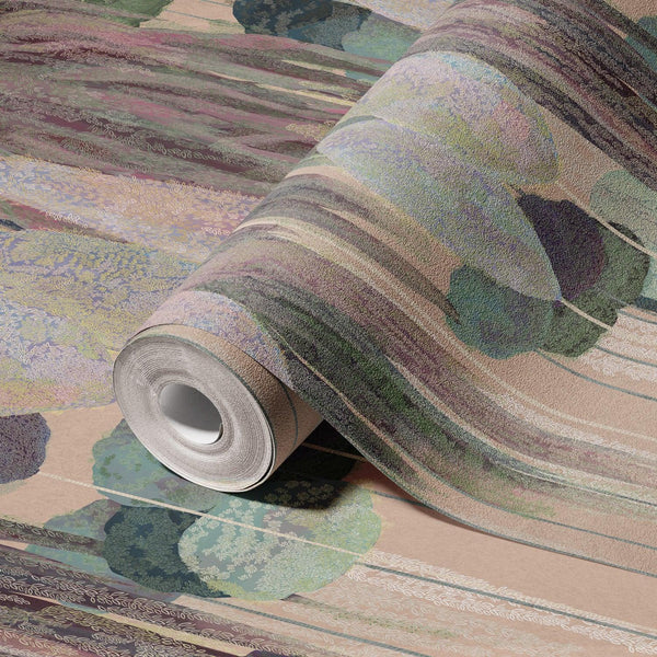 Modern Art Wall Mural, Trees Wallpaper, Beige Oversized Nature Theme Customized Wall Covering, Non - Woven, Non - Adhesive, Removable, Washable, Large - Adawall Wallpaper - Registered Trade Accounts Only, Wallpaper Wholesale Account - SE309-5 - Adawall Wholesale - Wallpaper Wholesaler