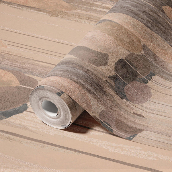 Modern Art Wall Mural, Trees Wallpaper, Light Beige Oversized Nature Theme Customized Wall Covering, Non - Woven, Non - Adhesive, Removable, Washable, Large - Adawall Wallpaper - Registered Trade Accounts Only, Wallpaper Wholesale Account - SE309-4 - Adawall Wholesale - Wallpaper Wholesaler