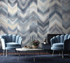 Modern Chevron Wall Mural, Blue Oversized Large Herringbone Wallpaper, Custom Size Geometric Wall Covering, Non - Woven, Non - Pasted, Removable - Adawall Wallpaper - Registered Trade Accounts Only, Wallpaper Wholesale Account - FJ313-2 - Adawall Wholesale - Wallpaper Wholesaler