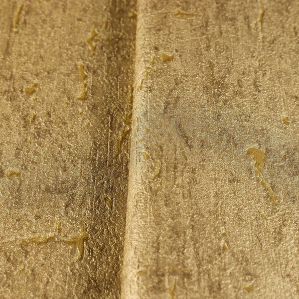 Modern Cork Shiny Gold Embossed Wallpaper, Rich Textured Wallcovering, Traditional, Camper Van Log Cabin, Large 114 sq ft Roll, Washable - Walloro High End Wallcoverings & More