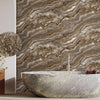 Modern Dark Marble Shiny Wallpaper, Home Wall Decor, Brown Luxury Modern Wallpaper, Textured Wallcovering Non - Adhesive, Large 177 sq ft Roll - Adawall Wallpaper - Registered Trade Accounts Only, Wallpaper Wholesale Account - 23102-5 - Adawall Wholesale - Wallpaper Wholesaler