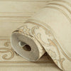 Modern Deep Embossed Striped Wallpaper, Shiny Light Color Damask 3D Textured Wallcovering, Traditional, Large 114 sq ft Roll, Home Wall - Adawall Wallpaper - Registered Trade Accounts Only, Wallpaper Wholesale Account - 6805-3 - Adawall Wholesale - Wallpaper Wholesaler