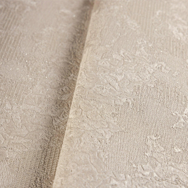 Modern Deep Embossed Wallpaper, Light Tan Solid Color Plain Elegant Sparkling Glittering Wallcovering, Easy Clean, Abstract, Plain, Non-Woven - Walloro High End Wallcoverings & More