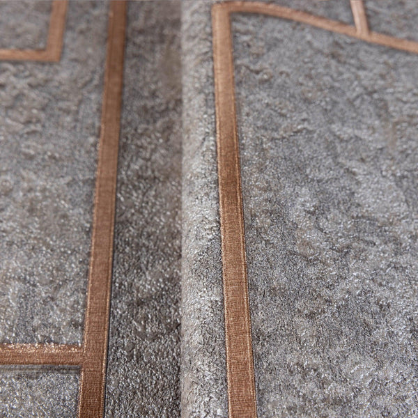 Modern Lines Geometric Wallpaper, Dark Brown Contemporary 3D Embossed Wallcovering, Abstract Bold Wall Decor - Walloro High End Wallcoverings & More