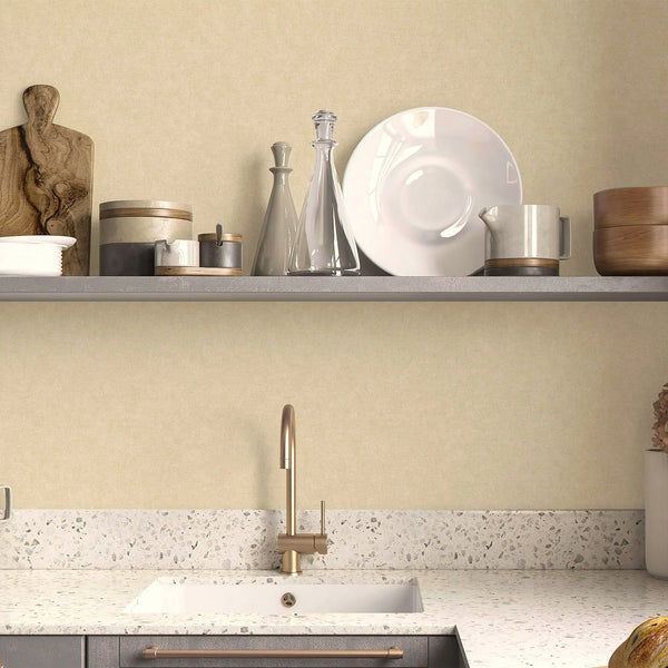 Modern Solid Color Embossed Textured Wallpaper, Light Neutral Contemporary Wallcovering, Monochromatic, Non-Woven - Walloro High End Wallcoverings & More