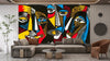 Modern Surreal Wallpaper, Linocut Style Mural, Oversized Custom Size Wall Art, Non - Woven, Non - Adhesive, Modern Wall Paper, Removable - Adawall Wallpaper - Registered Trade Accounts Only, Wallpaper Wholesale Account - W78168 - Adawall Wholesale - Wallpaper Wholesaler