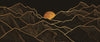Mountain Gold Line Art Wallpaper, Black Background Mural, Oversized Custom Size Wall Art, Non - Woven, Non - Adhesive, Modern Wall Paper, Removable - Adawall Wallpaper - Registered Trade Accounts Only, Wallpaper Wholesale Account - W77907 - Adawall Wholesale - Wallpaper Wholesaler