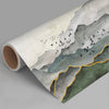 Mountain Scenic Wall Mural, Green Nature Wallpaper, Custom Size Wall Covering, Non - Woven, Non - Pasted, Removable, Washable, Extra Large Bird Art - Adawall Wallpaper - Registered Trade Accounts Only, Wallpaper Wholesale Account - FJ317-3 - Adawall Wholesale - Wallpaper Wholesaler