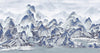Mountains Scenic Wall Mural, Blue Landscape Wallpaper, Modern Custom Size Wall Covering, Non - Woven, Non - Pasted, Washable, Removable, Extra Large Wall Covering - Adawall Wallpaper - Registered Trade Accounts Only, Wallpaper Wholesale Account - FJ318-3 - Adawall Wholesale - Wallpaper Wholesaler
