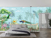 Mughal Garden Wallpaper, Peacock and Arch Mural, Oversized Custom Size Wall Art, Non - Woven, Non - Adhesive, Modern Wall Paper, Removable - Adawall Wallpaper - Registered Trade Accounts Only, Wallpaper Wholesale Account - W77661 - Adawall Wholesale - Wallpaper Wholesaler