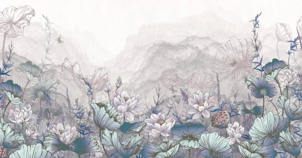 Nature Forest Wall Mural, Gray Trees Wallpaper, Botanic Theme Customized Wall Covering, Non - Woven, Non - Adhesive, Removable, Washable, Removable - Adawall Wallpaper - Registered Trade Accounts Only, Wallpaper Wholesale Account - SE310-3 - Adawall Wholesale - Wallpaper Wholesaler