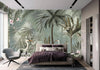 Nature Forest Wallpaper, Birds Palm Tree Wall Mural, Light Green Jungle Theme Large Wall Art, Non - Woven, Non - Adhesive, Removable, Exotic Wall Paper - Adawall Wallpaper - Registered Trade Accounts Only, Wallpaper Wholesale Account - A317-2 - Adawall Wholesale - Wallpaper Wholesaler