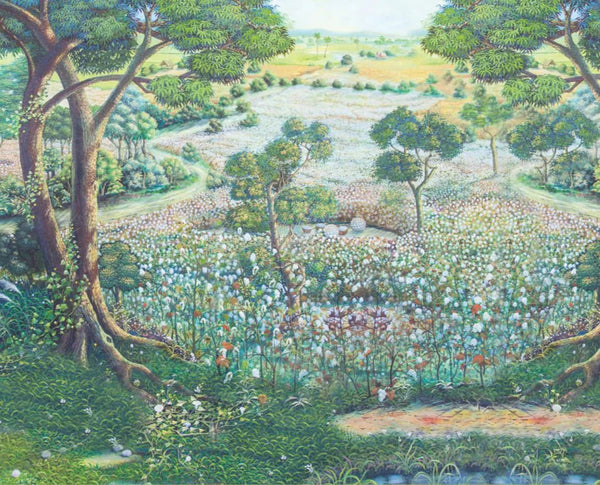Nature Landscape Wall Mural, Green Trees Scene Wallpaper, Flowers Extra Large Custom Size Wall Art, Non - Woven, Non - Pasted, Removable, Washable - Adawall Wallpaper - Registered Trade Accounts Only, Wallpaper Wholesale Account - t_SE319-1 - Adawall Wholesale - Wallpaper Wholesaler
