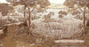 Nature Landscape Wall Mural, Light Beige Vintage Trees Scene Wallpaper, Flowers Extra Large Custom Size Wall Art, Non - Woven, Non - Pasted, Removable, Washable - Adawall Wallpaper - Registered Trade Accounts Only, Wallpaper Wholesale Account - SE319-3 - Adawall Wholesale - Wallpaper Wholesaler